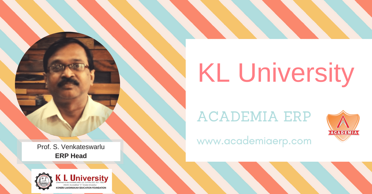 KL University recommends Academia Student Information System