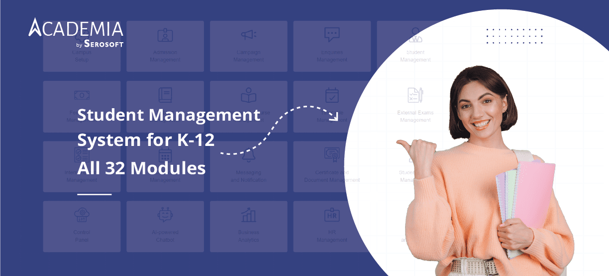 Academia K-12 Student Management System: Explore All 32 Modules