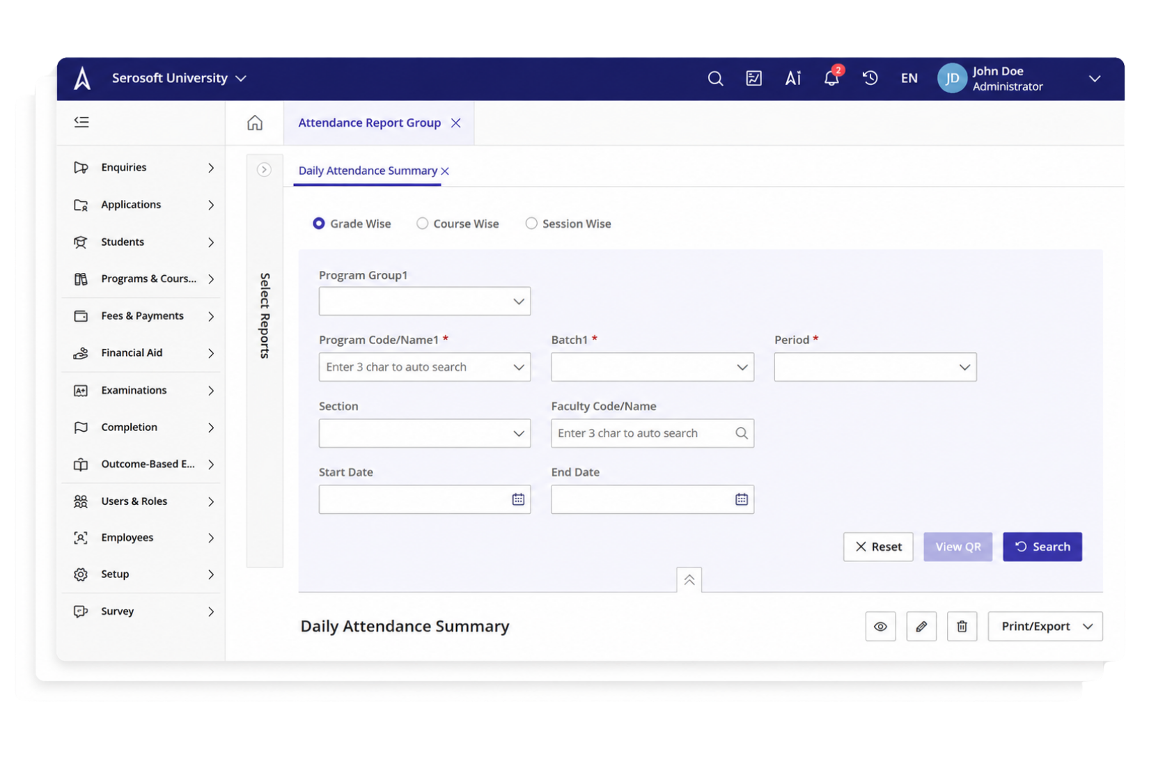 attendance management system